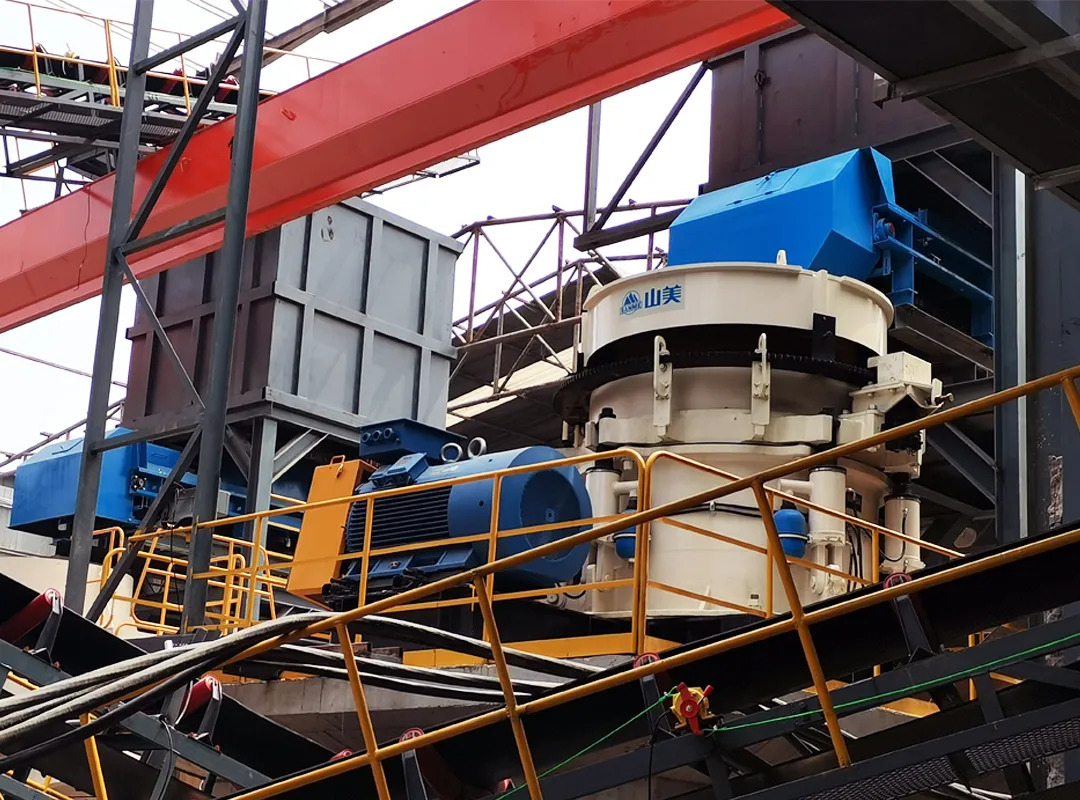 山美E-SMS歐星系列液壓圓錐破碎機施工現場（二）